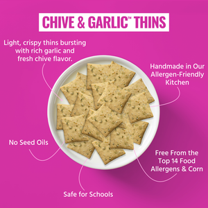Chive & Garlic Snack Thins