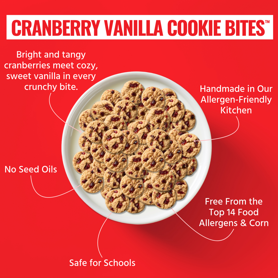 CRANBERRY VANILLA Cookie Bites