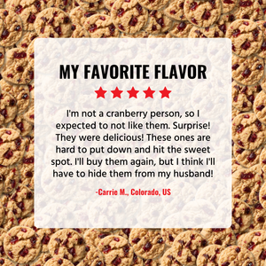 Cranberry Vanilla Cookie Bites