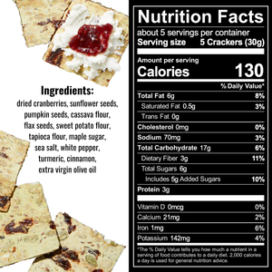 Cranberry Crispbread Crackers