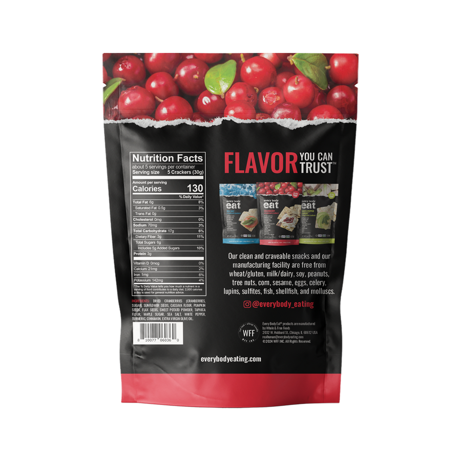 Cranberry Crispbread Crackers