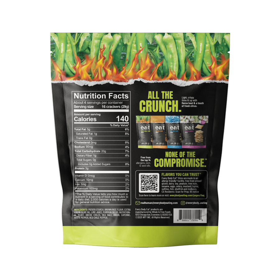 Fiery Chile Lime™ Snack Thins