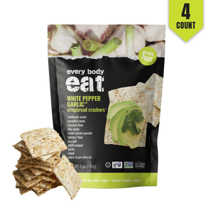 White Pepper Garlic Crispbread Crackers