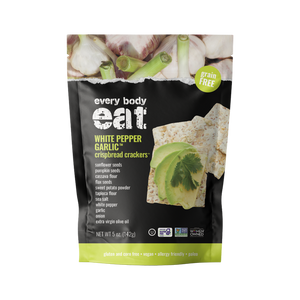 White Pepper Garlic Crispbread Crackers